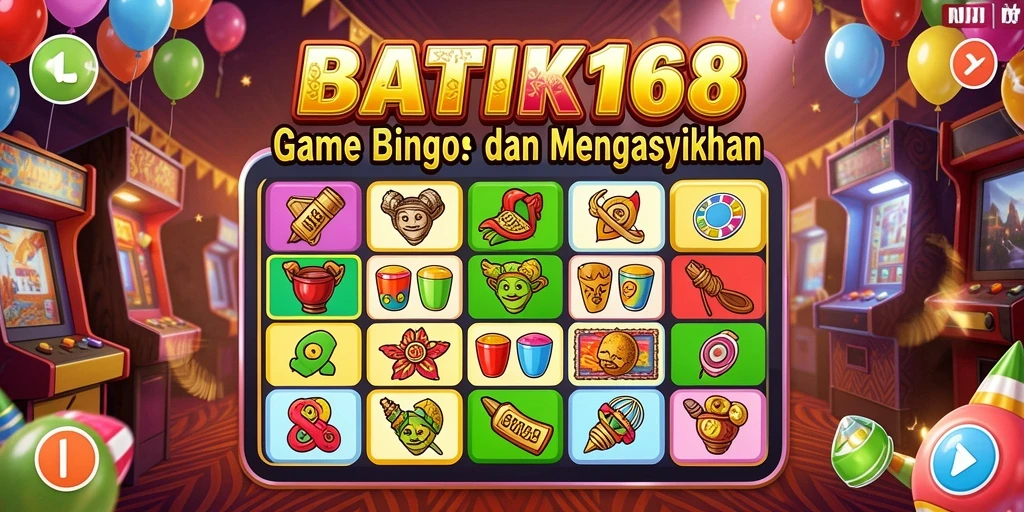 Tampilan menarik dari permainan Bingo di BATIK168.
