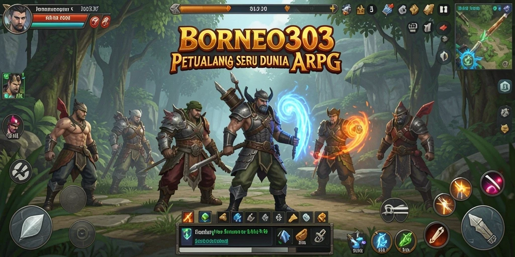 Screenshot gameplay menampilkan aksi epik dalam BORNEO303.