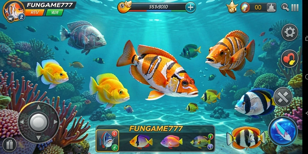 Gameplay seru Tembak Ikan di FUNGAME777.