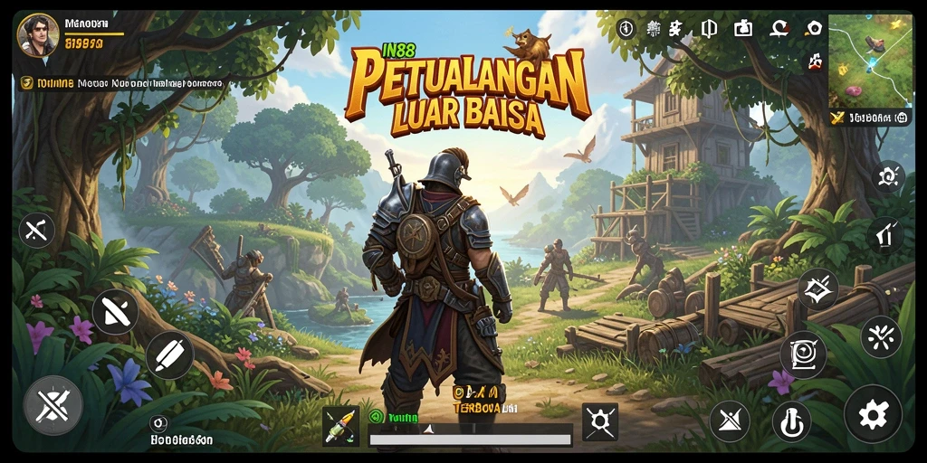 Tangkapan layar menunjukkan gameplay seru di dunia terbuka IN88.