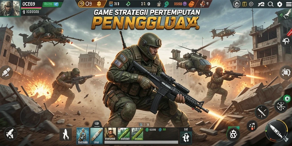 Tampilan gameplay OCE69 yang menegangkan dengan strategi pertempuran mendebarkan.