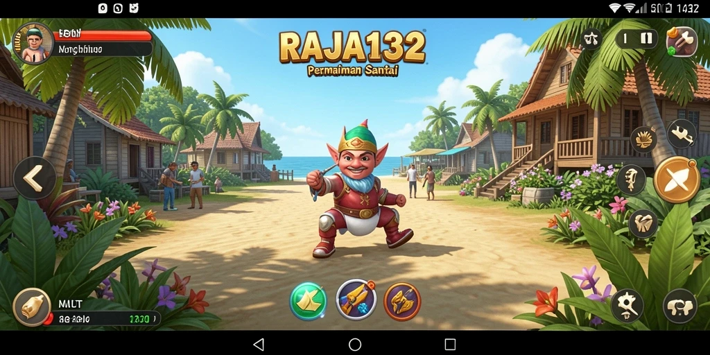 Tampilan gameplay seru dan penuh warna dari RAJA132.
