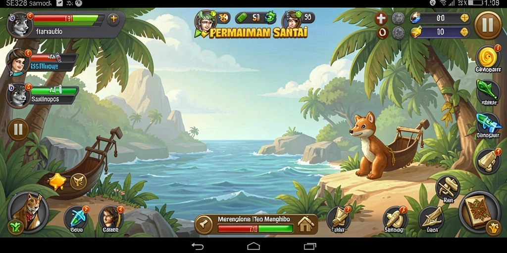 Screenshot utama SE328 menampilkan gameplay seru dan penuh warna.