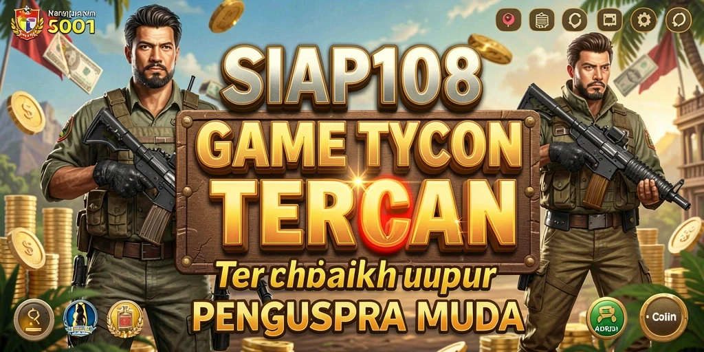 Tampilan menarik dari gameplay SIAP108 yang menampilkan pengelolaan bisnis.