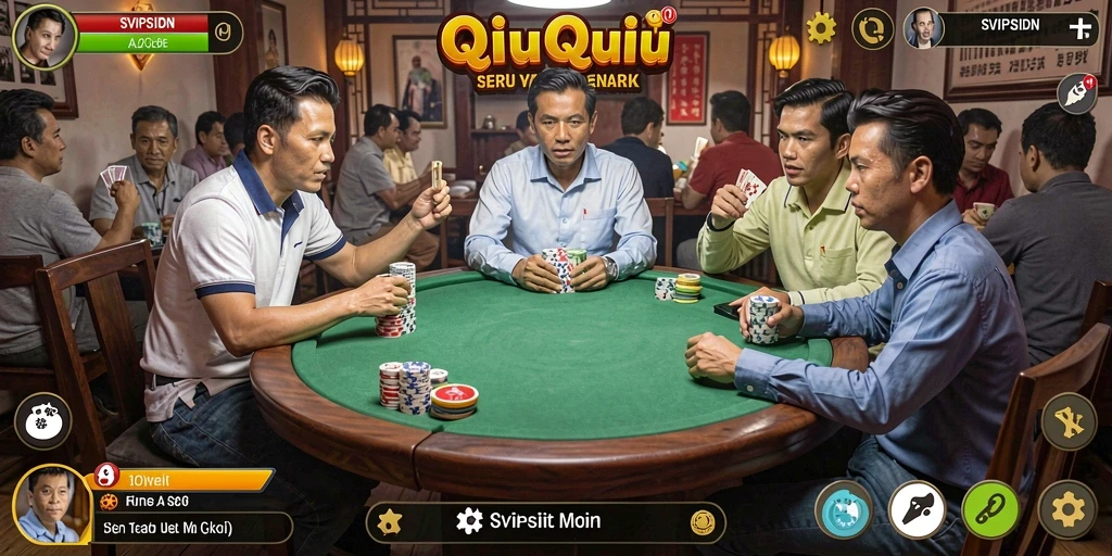 Screenshot gameplay QiuQiu yang seru dan menantang.
